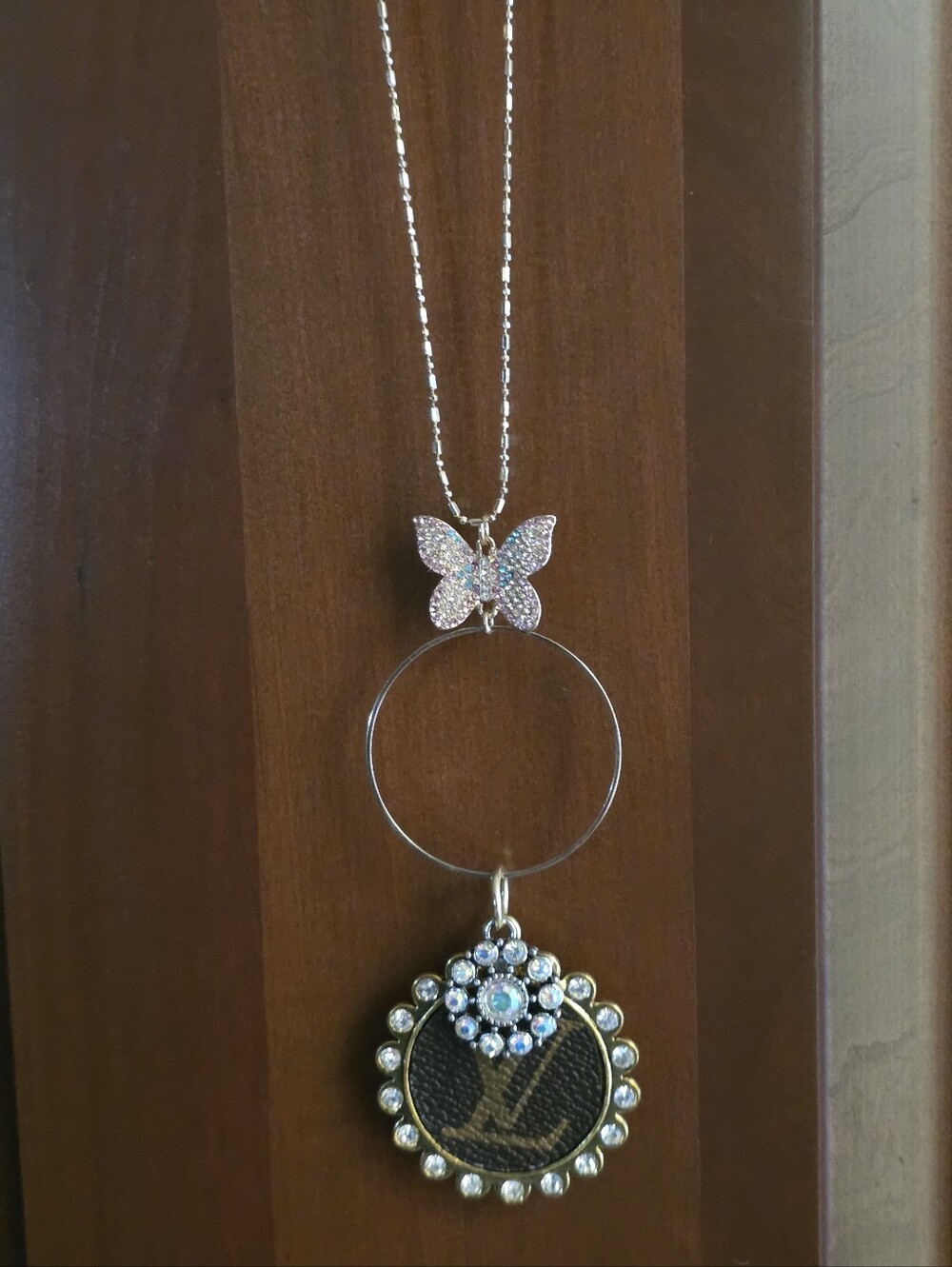 Louis Vuitton UpcycledGold Charm Necklace